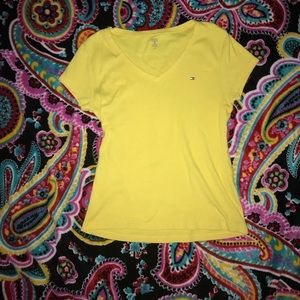 Yellow Tommy Hilfiger shirt